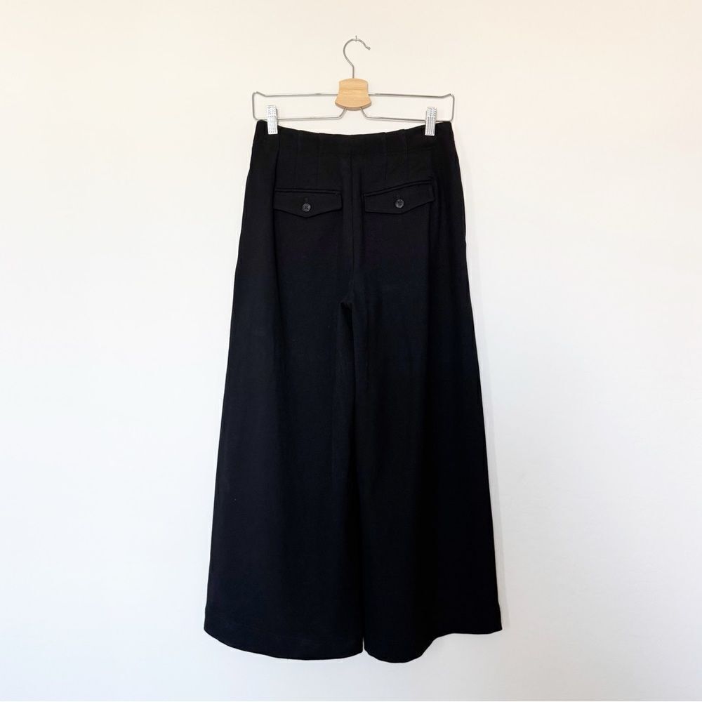 GAP High Rise Cropped Wide-Leg Pants in Black Size 4 Tall - Picture 5 of 10